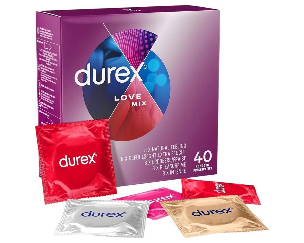 Durex Love Mix - óvszer csomag (40db)