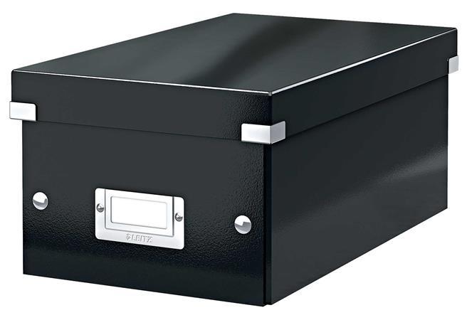 DVD-doboz, LEITZ "Click&amp;Store", fekete