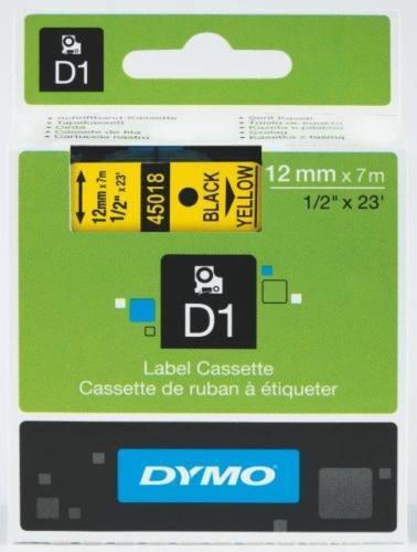 Dymo 45018 s&amp;aacute;rga alapon fekete eredeti feliratoz&amp;oacute; szalag (S0720580)