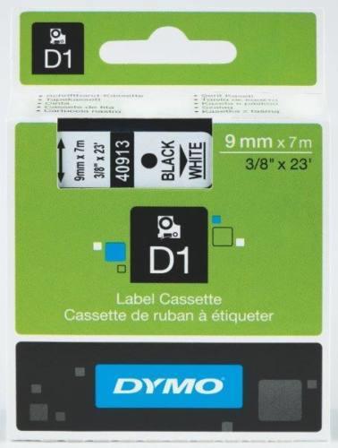 Dymo D1 40913 feh&amp;eacute;r alapon fekete eredeti feliratoz&amp;oacute; szalag (S0720680)