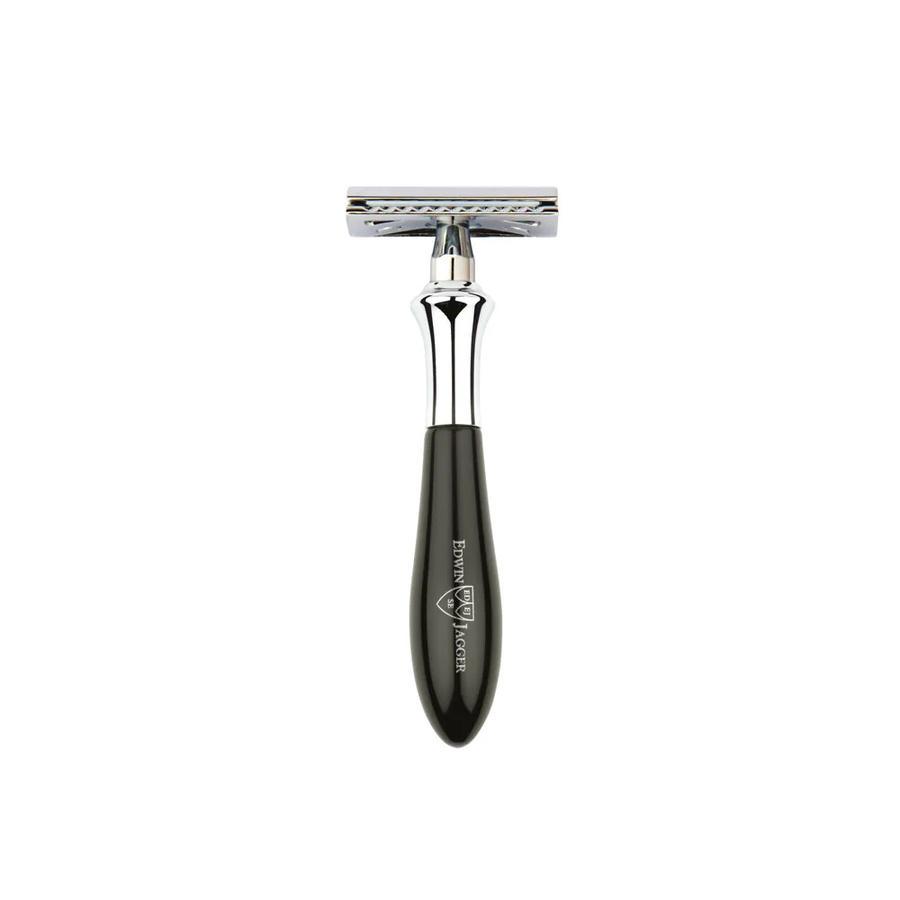 Edwin Jagger Closed Comb Chatsworth Plaza borotva Ebony/Chrome