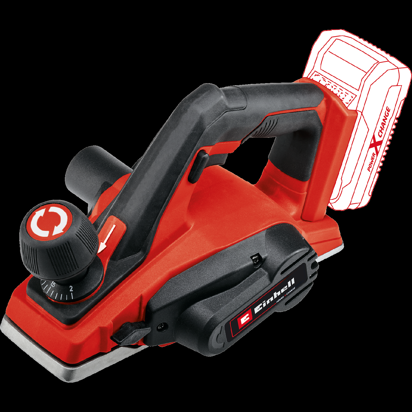 EINHELL AKKUS KÉZI GYALU 18V TE-PL 18/82 LI-SOLO, AKKU ÉS TÖLTŐ NÉLKÜL