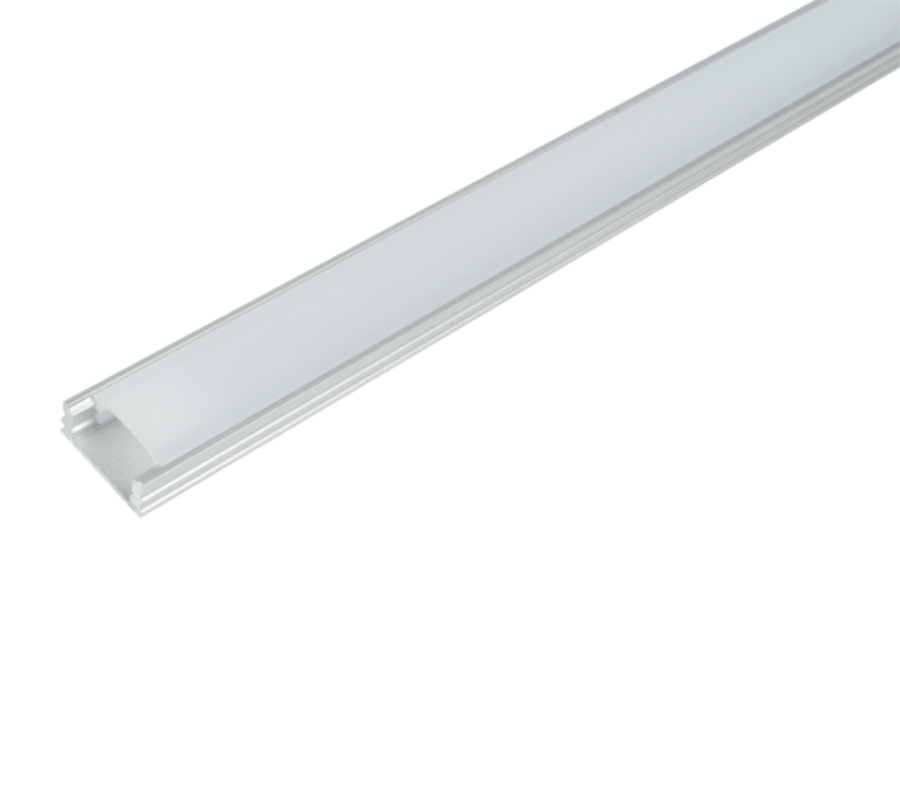 ELM718/1 ALUMINIUM PROFIL LED SZALAGHOZ, MATT TAKARÓPROFIL, FELÜLETRE SZERELHETŐ 1 M