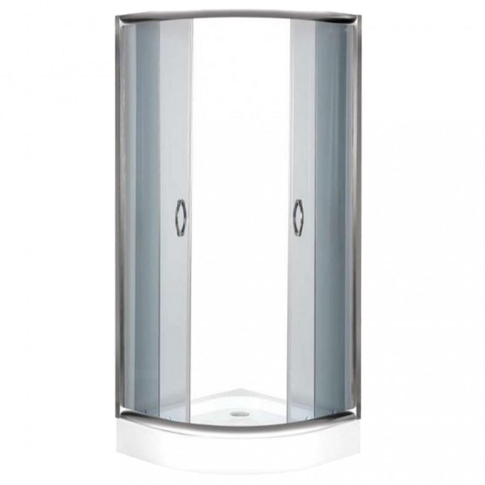 Elsa íves tolóajtós zuhanykabin, 80x80x195 cm