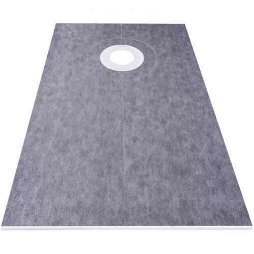 Eltolt Lefolyós Vízszigetelő Zuhanytálca PVC 965×1524 mm