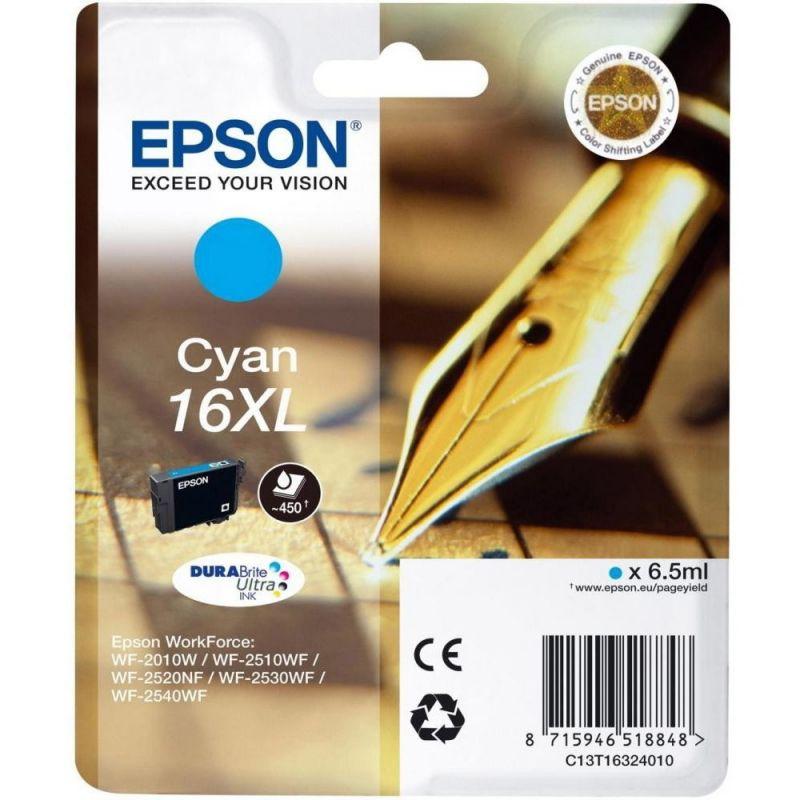 Epson 16XL (T1632) eredeti tintapatron, ciánkék
