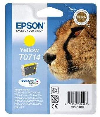 Epson T0714 s&amp;aacute;rga eredeti tintapatron
