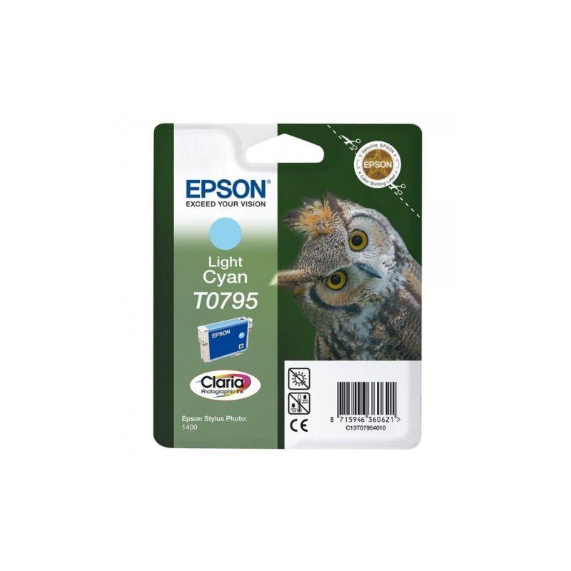 Epson T0795 eredeti tintapatron, világos ciánkék
