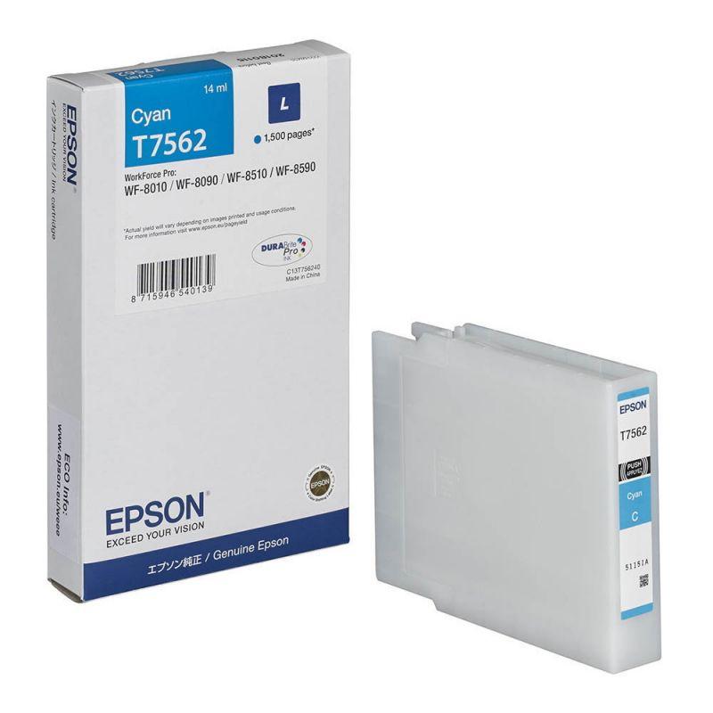 Epson T7562 eredeti tintapatron, ciánkék