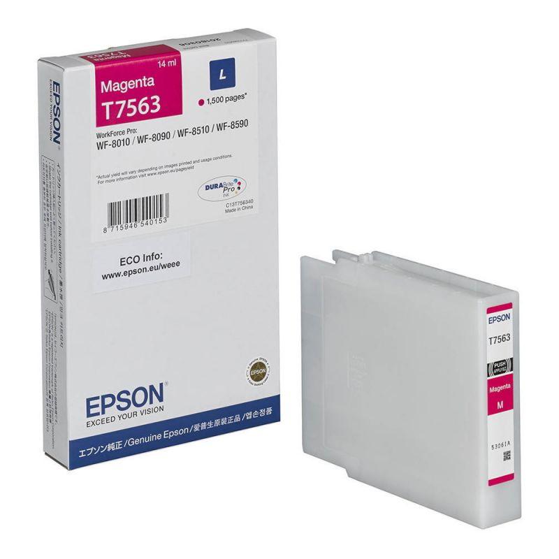 Epson T7563 eredeti tintapatron, magenta