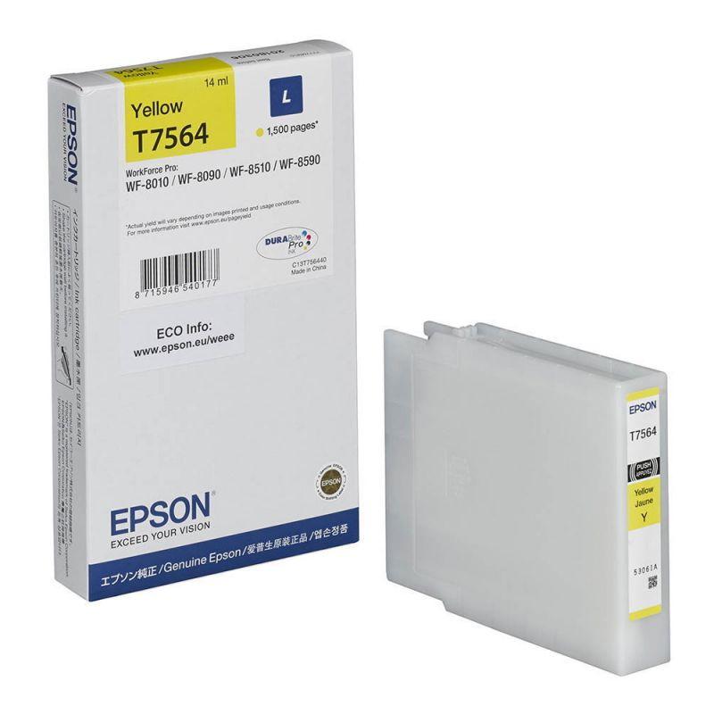 Epson T7564 eredeti tintapatron, sárga