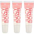 Essence Szájfény Set of 3 Juicy Bomb Shiny Lip Glosses Szürke Egy méret