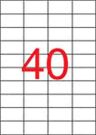 Etikett, univerzális, 52,5x29,7 mm, APLI, 4000 etikett/csomag