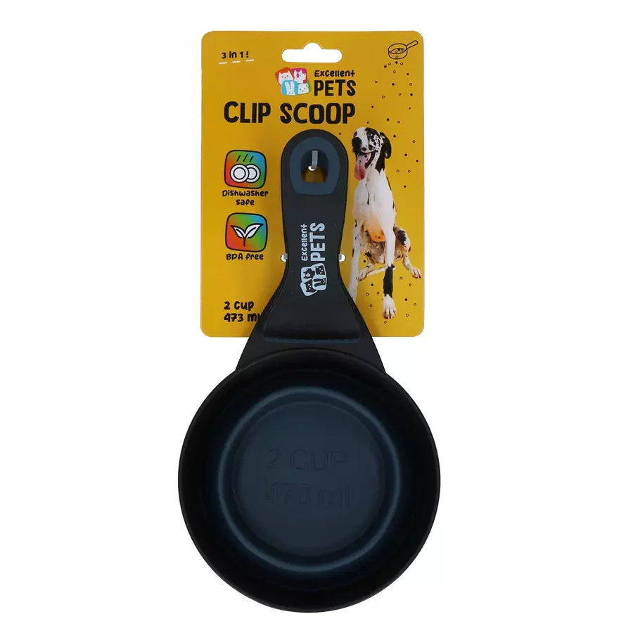 Excellent Pets mérőkanál csipeszes zárral – 2 cup / 473 ml