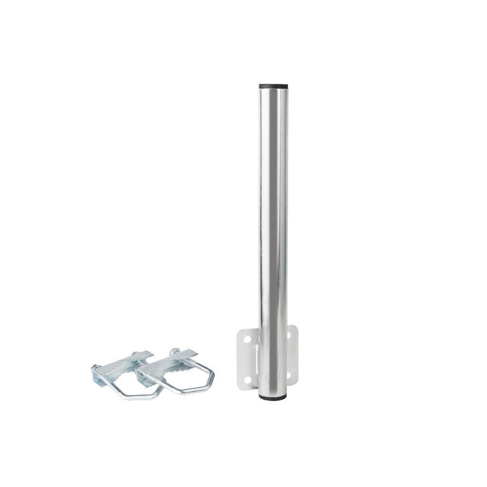 Extralink C400, erkélykorlát fogantyú, 400 mm, M8-as U-alakú csavarokkal, acél, horganyzott