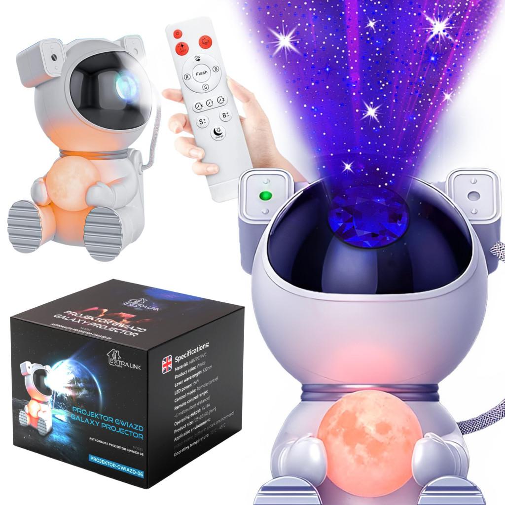 Extralink Home astronauta hold projektor csillagok 06