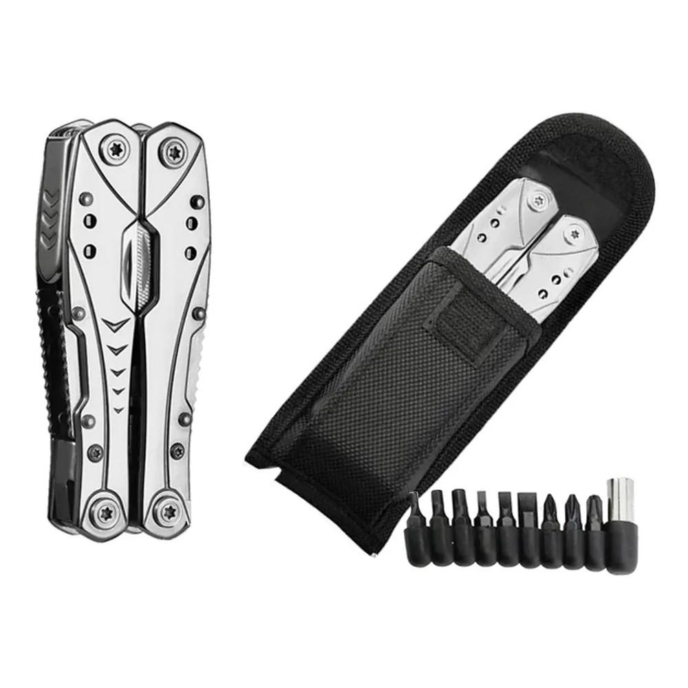Extralink multitool zsebkés, 23 az 1-ben, tokkal, ezüst