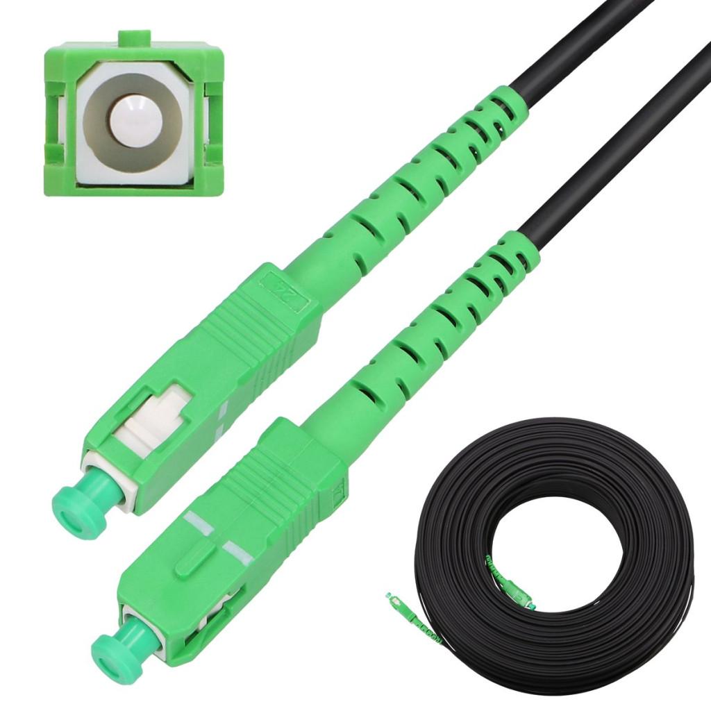 Extralink SC/APC-SC/APC | Patchcord | Kerek, csepp alakú, egymódusú, Simplex, G.657A2, 200 m