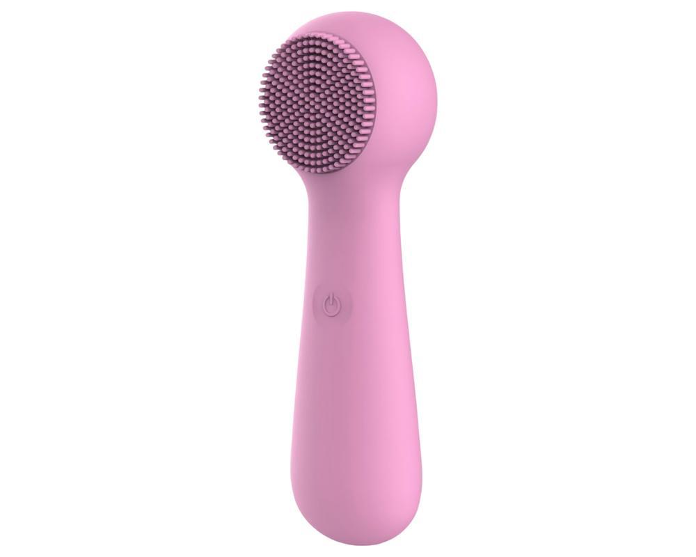 FaceClean - akkus, vízálló arc masszírozó készülék (pink)