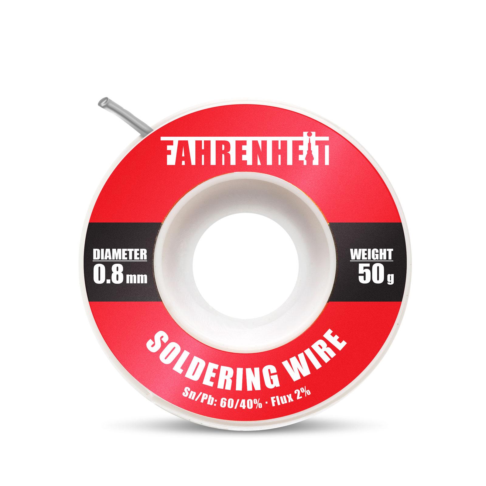 FAHRENHEIT Forrasztó ón 0,8 mm, 50 g (Forrasztó ón)