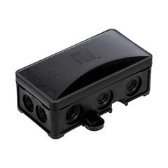 Falon kívüli kötődoboz (95x72x40 mm) UV-álló, IP54, fekete