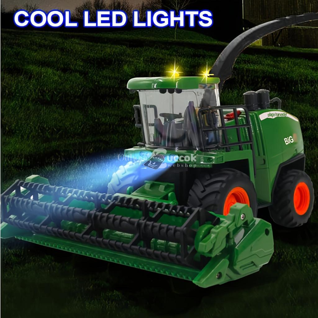 Farm Traktor Harvester Mower Játékszett