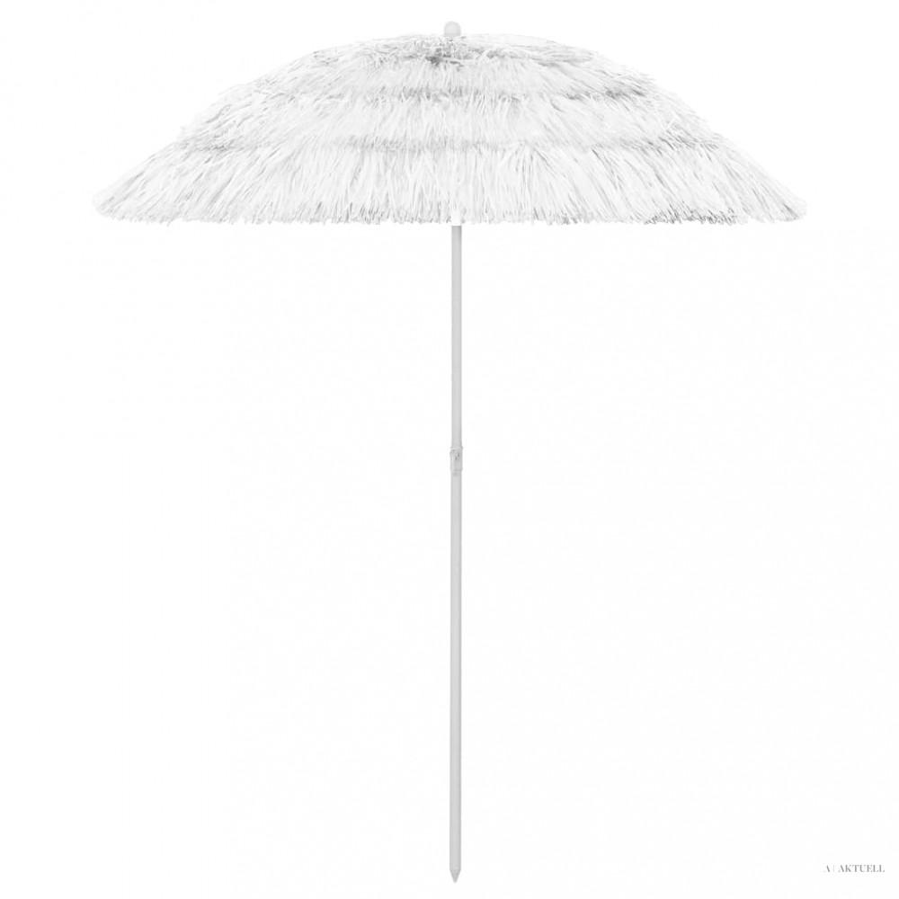 Fehér hawaii stílusú strandnapernyő 180 cm
