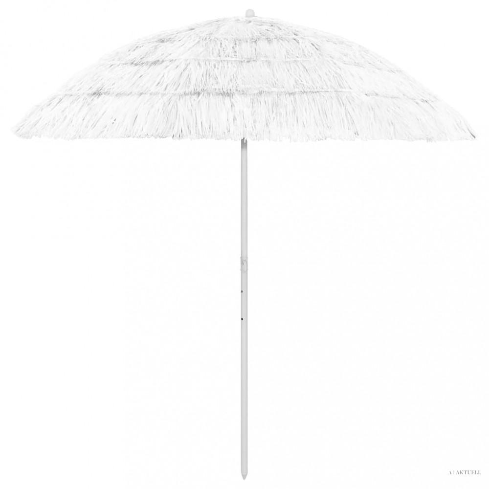 Fehér hawaii stílusú strandnapernyő 240 cm