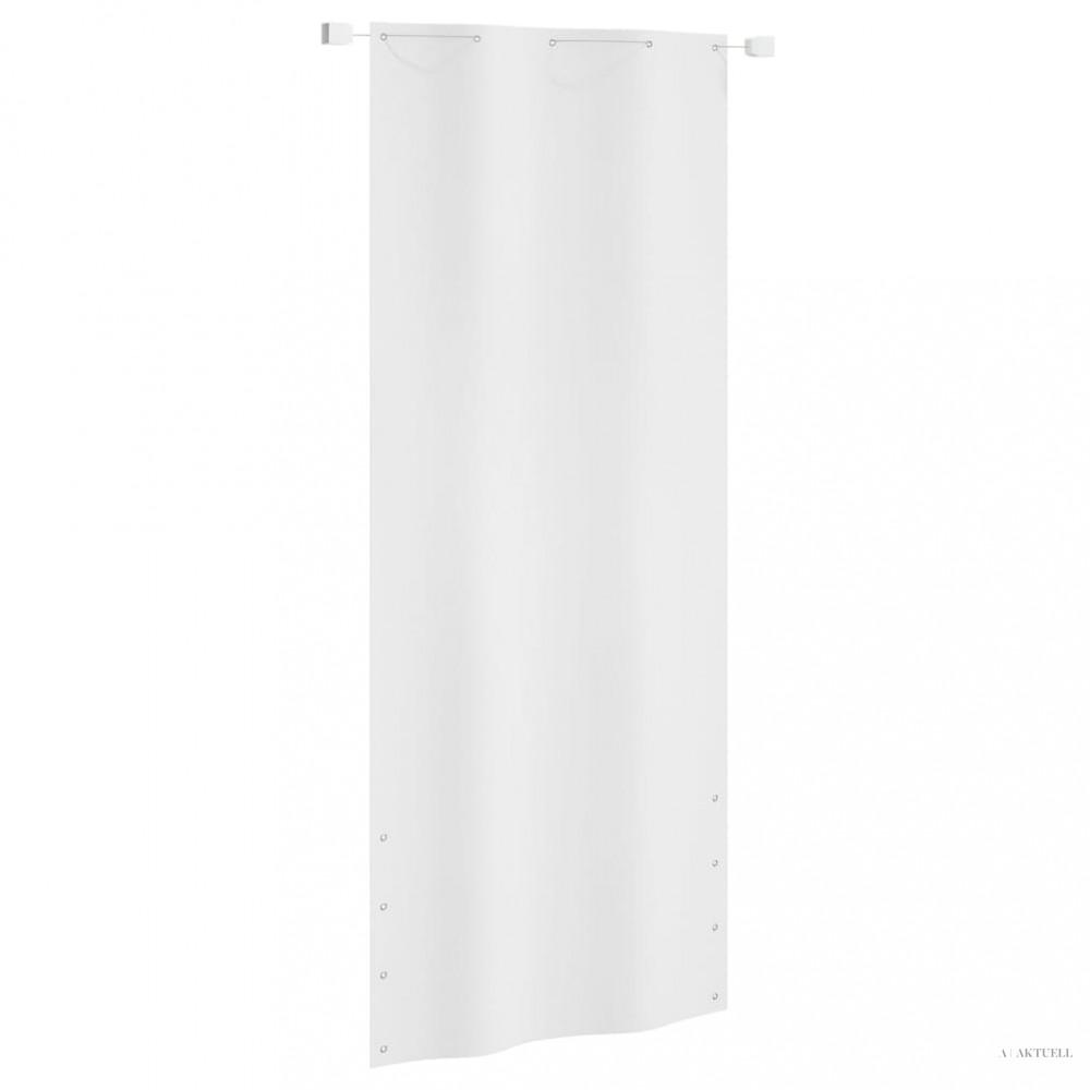 Fehér oxford-szövet erkélyparaván 100 x 240 cm