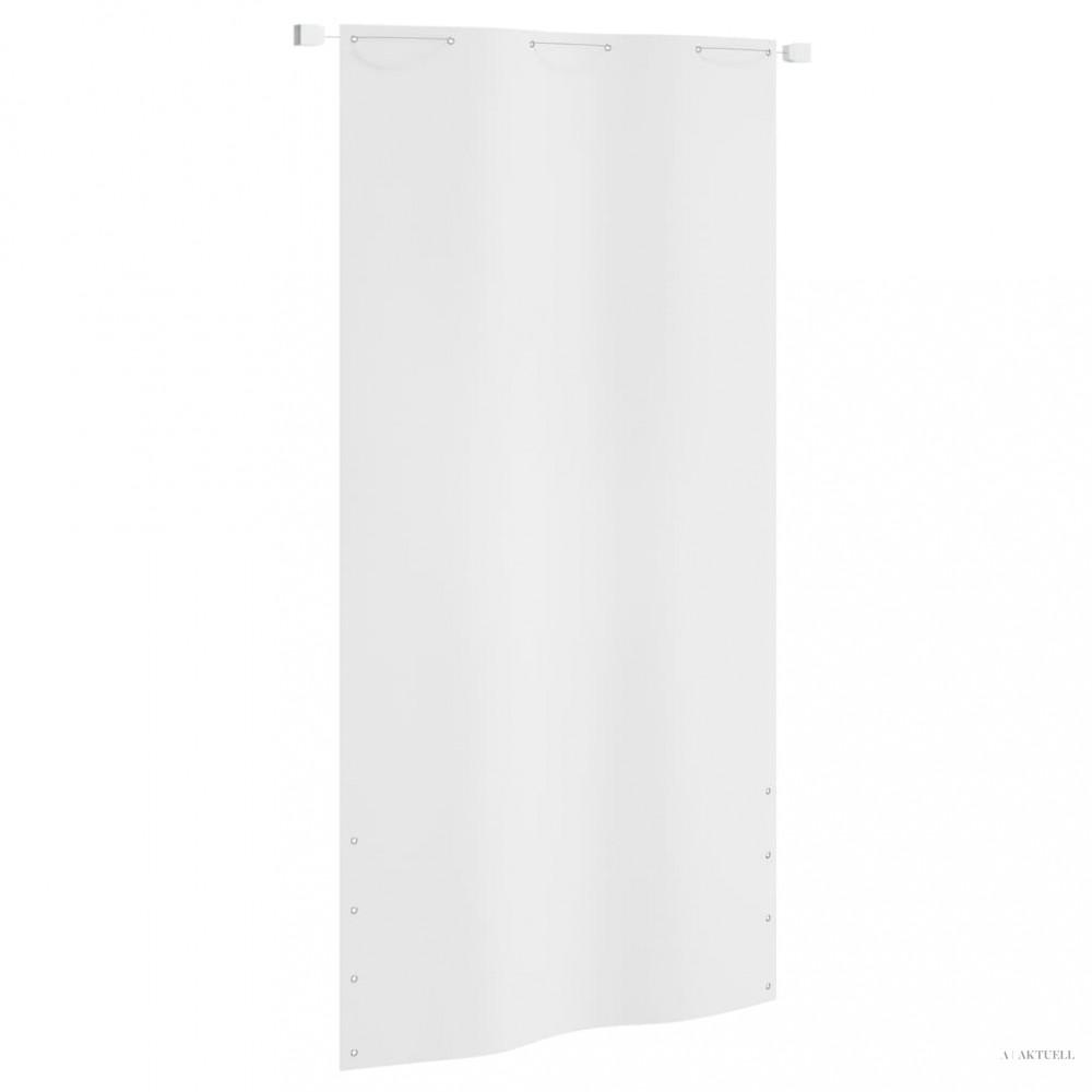 Fehér oxford-szövet erkélyparaván 120 x 240 cm