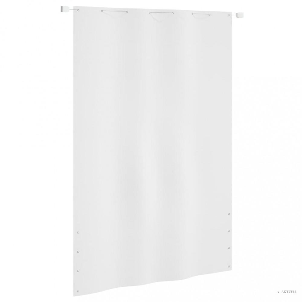 Fehér oxford-szövet erkélyparaván 160 x 240 cm