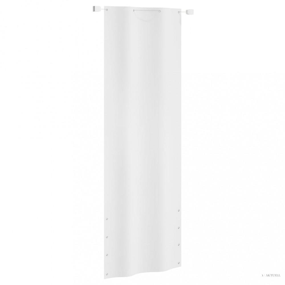 Fehér oxford szövet erkélyparaván 80 x 240 cm