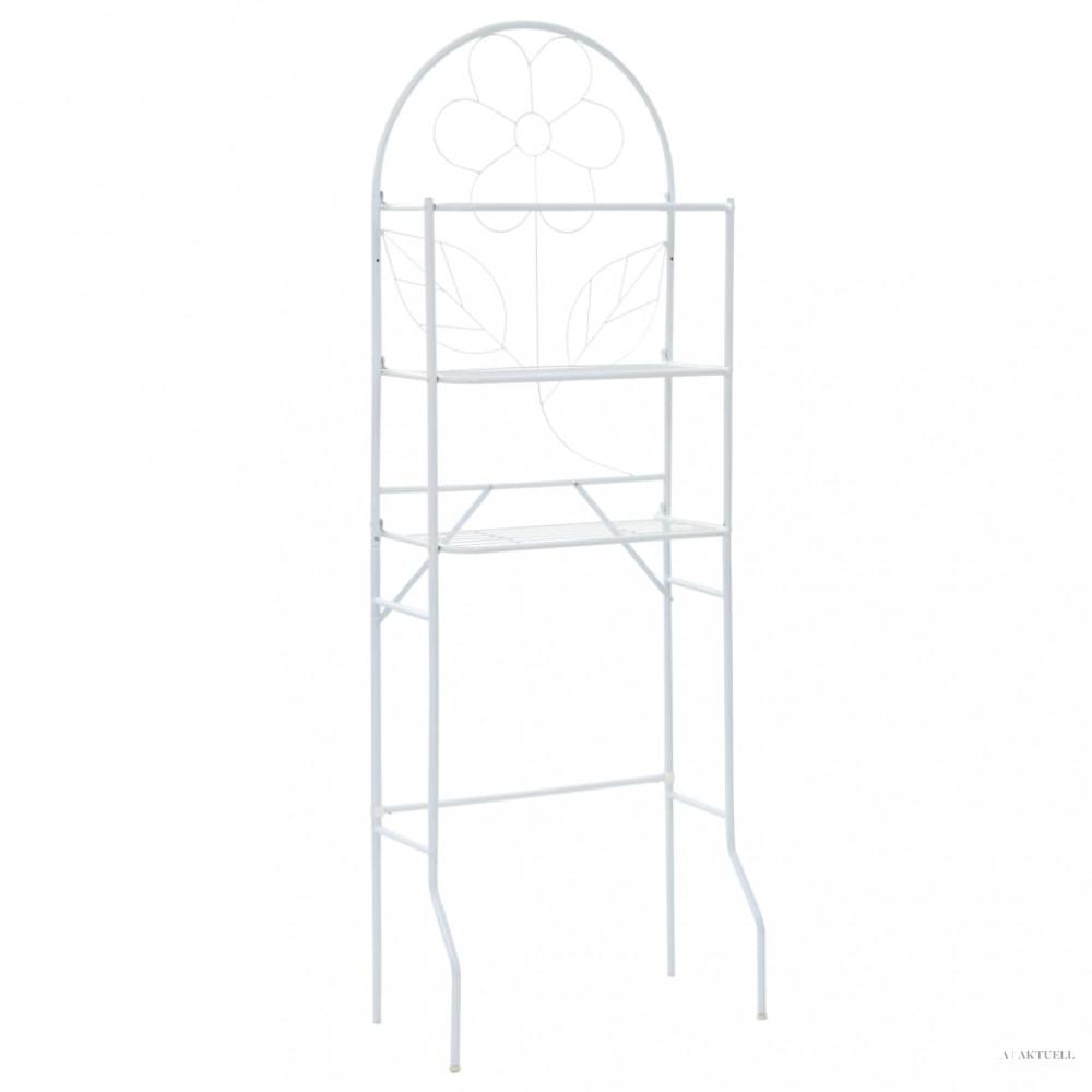 Fehér WC feletti tárolóállvány 60 x 33 x 174 cm
