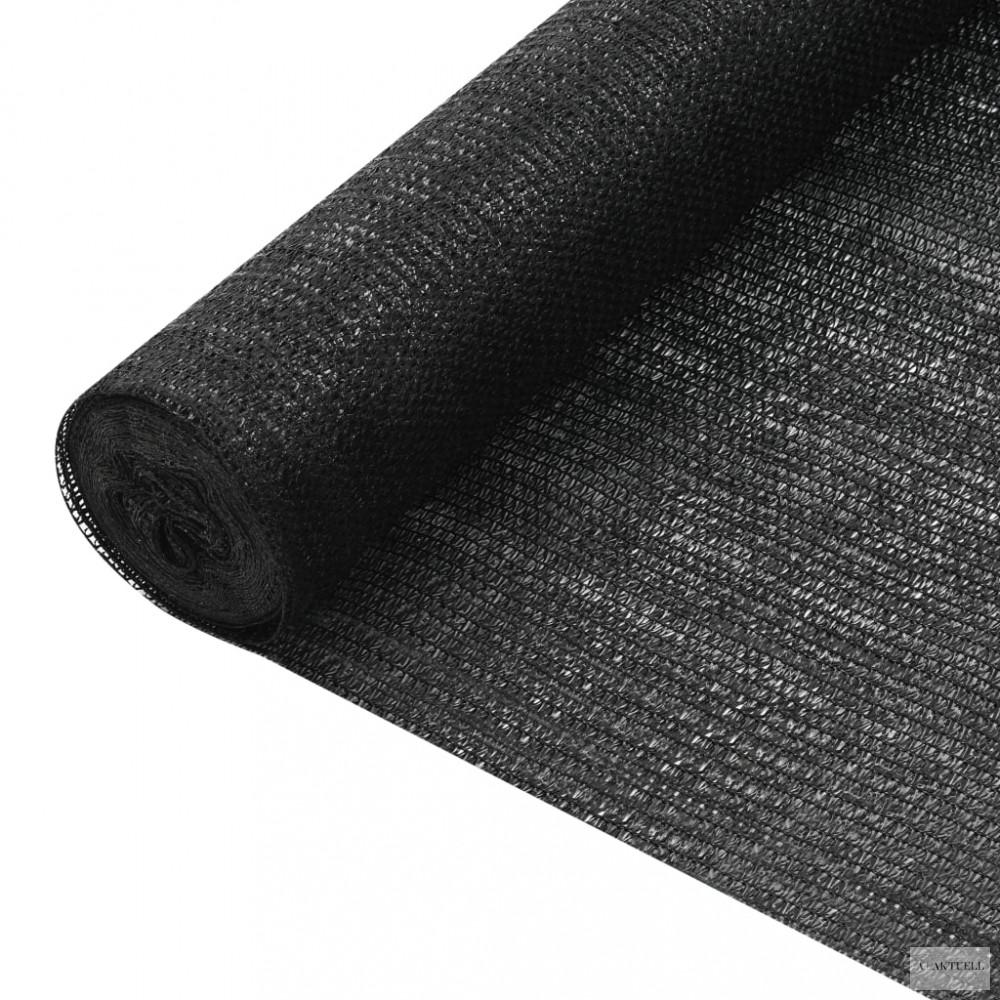 Fekete HDPE belátásgátló háló 1,2 x 10 m 75 g/m²