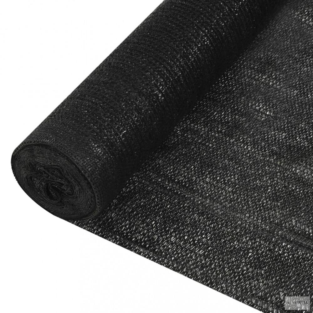 Fekete HDPE belátásgátló háló 1,8 x 10 m 195 g/m²