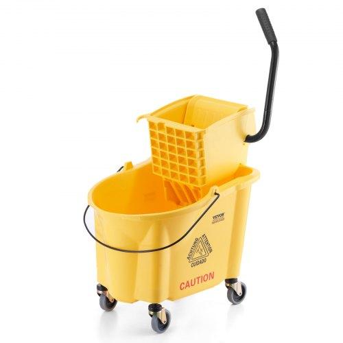 Felmosóvödör Facsaróval Kerekeken Sárga 35 l