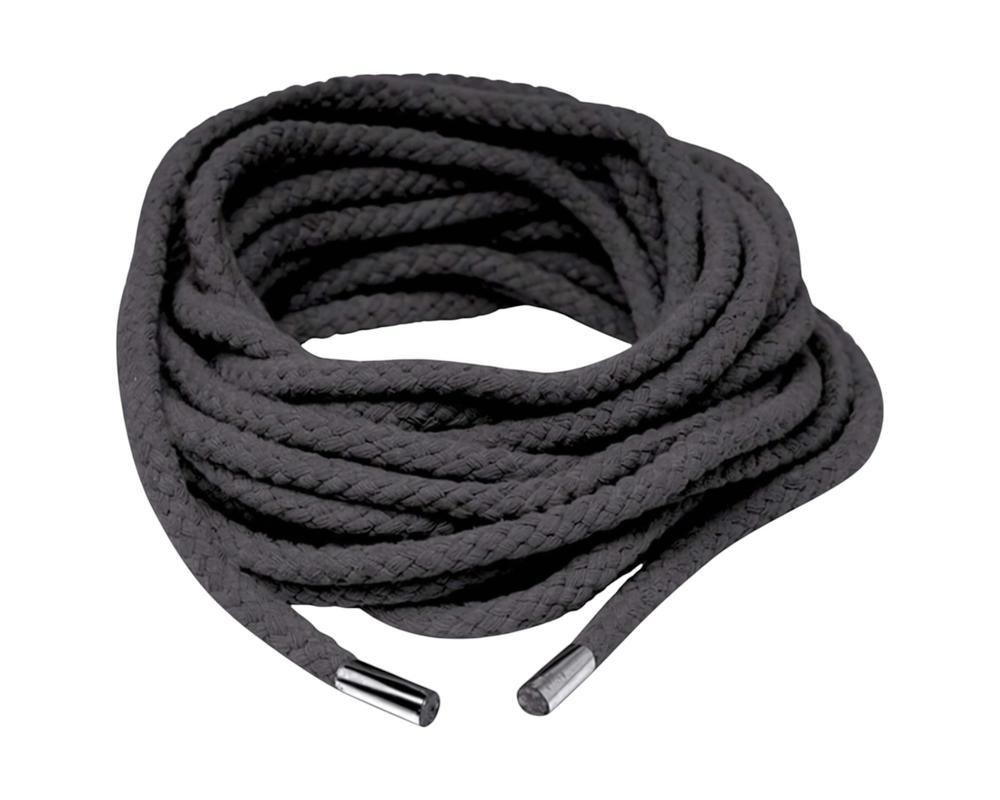Fetish Silk Rope - Shibari bondage kötél - 10m (fekete)