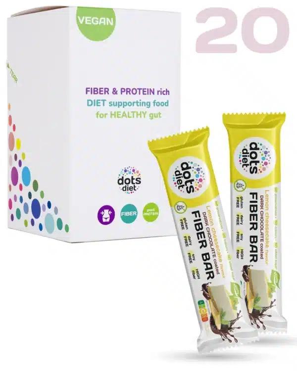 Fiber Bar Box Citromos sajttorta ízben 18+2 ajándék 20*40 g (gluténmentes)