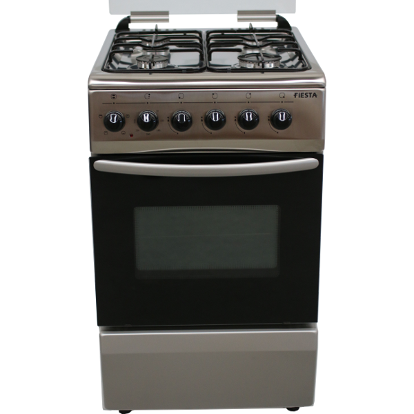 FIESTA KOMBI 4-GÁZÉGŐS TŰZHELY 50X60X85CM INOX/SZÜRKE, 50X60X85CM FS5406GAZM