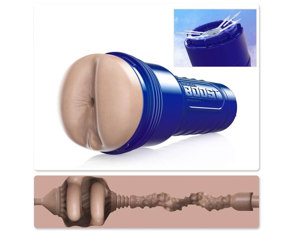 Fleshlight Boost Blast - élethű popsi maszturbátor (natúr)