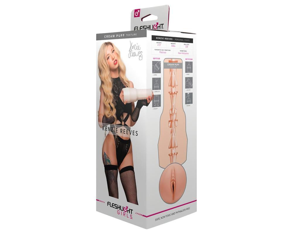 Fleshlight Kenzie Reeves Creampuff - élethű műpunci (natúr)
