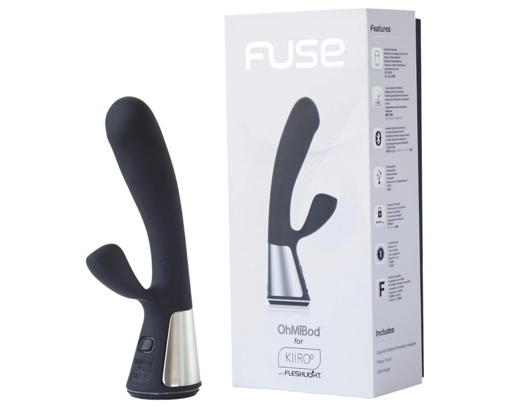 Fleshlight OHMIBOD Kiiroo - okos csiklókaros vibrátor (fekete)