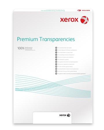 Fólia, írásvetítőhöz, A4, fekete-fehér és színes lézernyomtatóba, fénymásolóba, lehúzható vezetőcsíkkal, A4, XEROX