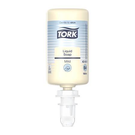Folyékony szappan, 1 l, S4 rendszer, TORK "Enyhén illatosított", világossárga