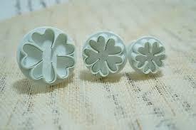Fondant / Marcipán rugós kiszúró 3db-os készlet - Kankalin
