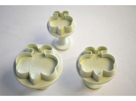 Fondant / Marcipán rugós kiszúró 3db-os készlet - Méhecske