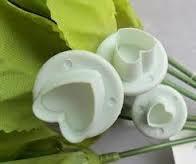 Fondant / Marcipán rugós kiszúró 3db-os készlet - Szív