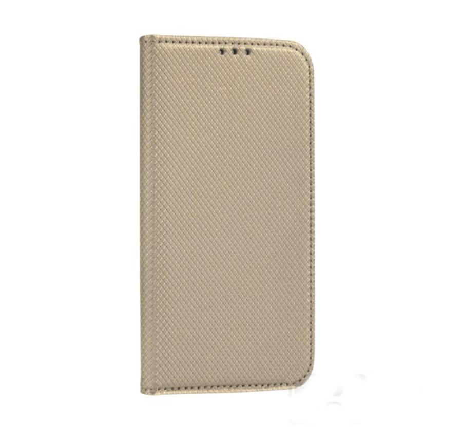 Forcell, arany oldalra nyíló flip tok  Huawei P40 Lite E