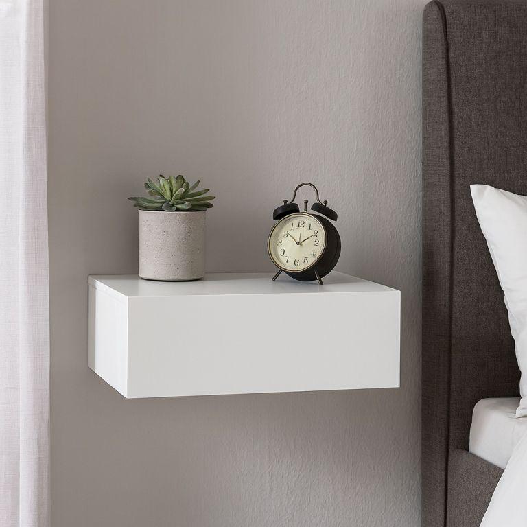 Függő éjjeliszekrények 2 db  praktikus szett46x30x15  fehér