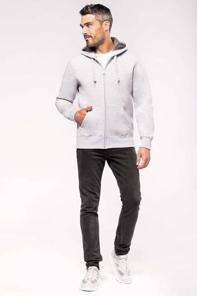 Full cipzáras unisex kapucnis pulóver XS-4XL-ig - XL - Dark Khaki